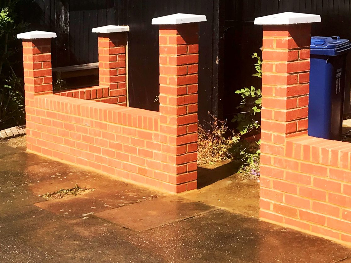 S H Brickwork, Garden Walls, Construction, London, Enfield