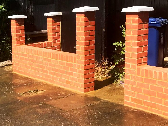 S H Brickwork, Garden Walls, Construction, London, Enfield