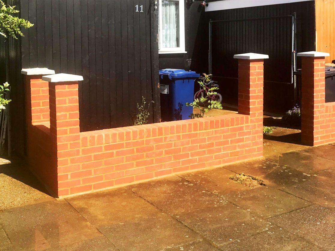 S H Brickwork, Garden Walls, Construction, London, Enfield