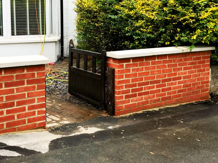 S H Brickwork, Garden Walls, Construction, London, Enfield