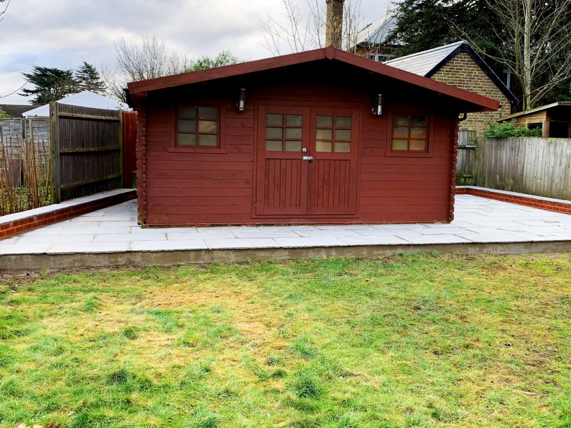 Granite Patio, Landscaping - Winchmore Hill, London - 01