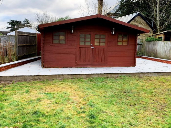 Granite Patio, Landscaping - Winchmore Hill, London - 01
