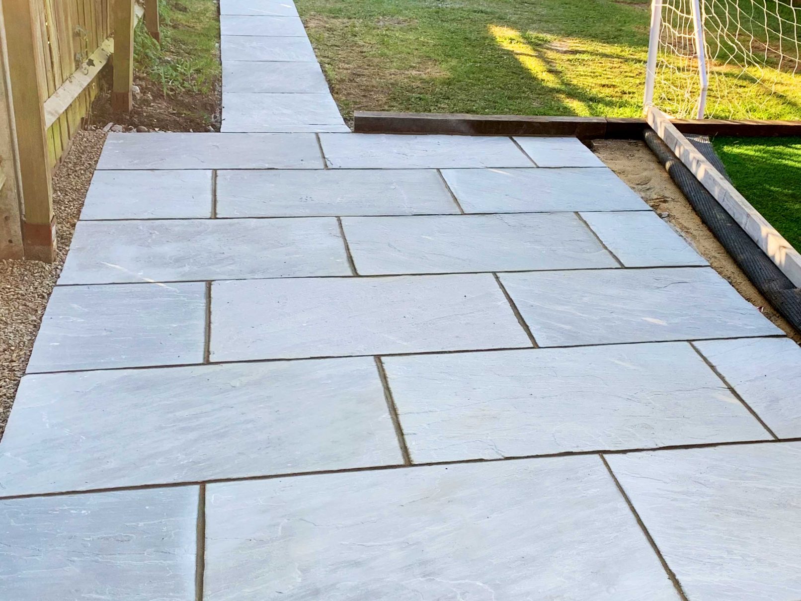 Indian Sandstone Patio, Landscaping - Southgate, London - 01