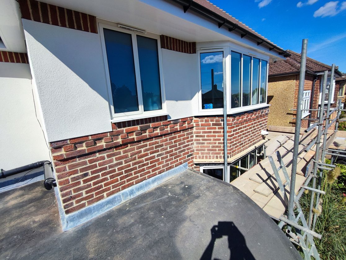 Brickwork washed and lime mortar pointed - Totteridge, North London