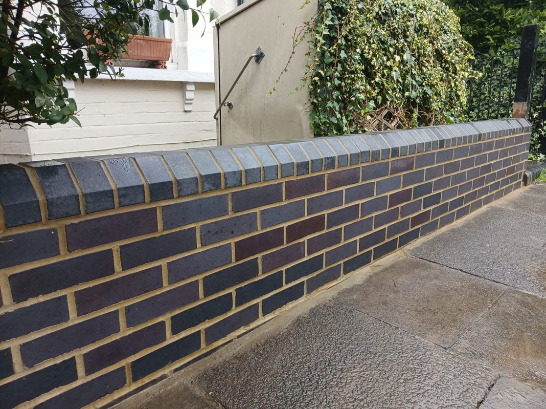 Front garden brick wall Bounds Green, North London