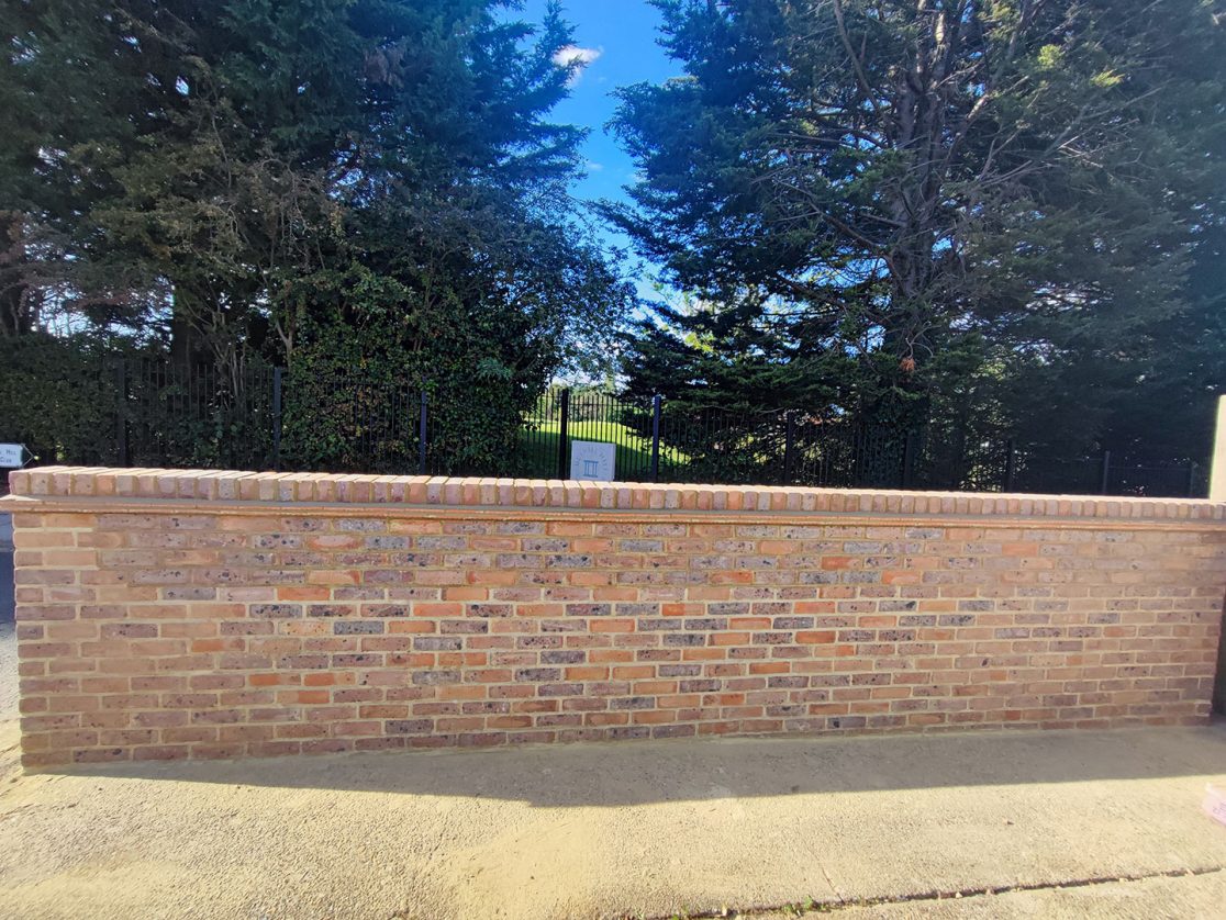 Front garden brick wall Muswell Hill, North London