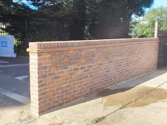 Front garden brick wall Muswell Hill, North London