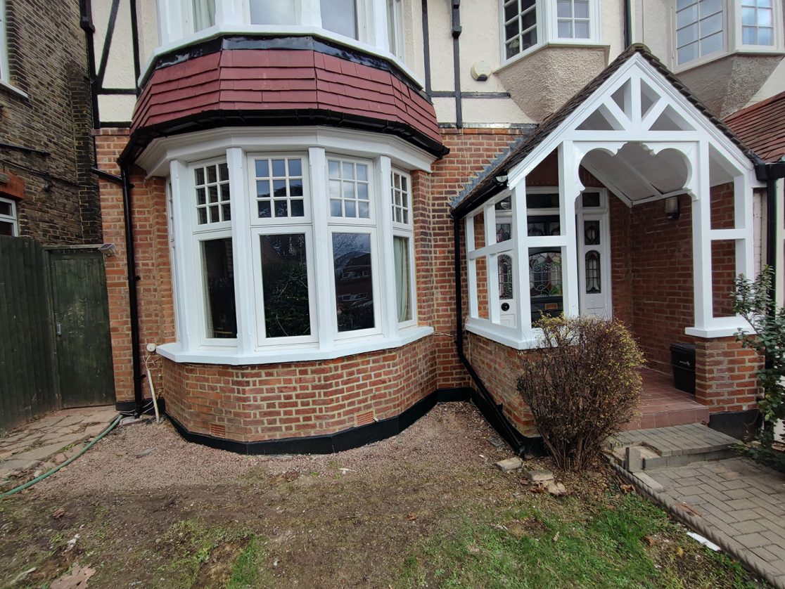 Paint removal from brickwork, repointing, and external decorating Southgate, North London