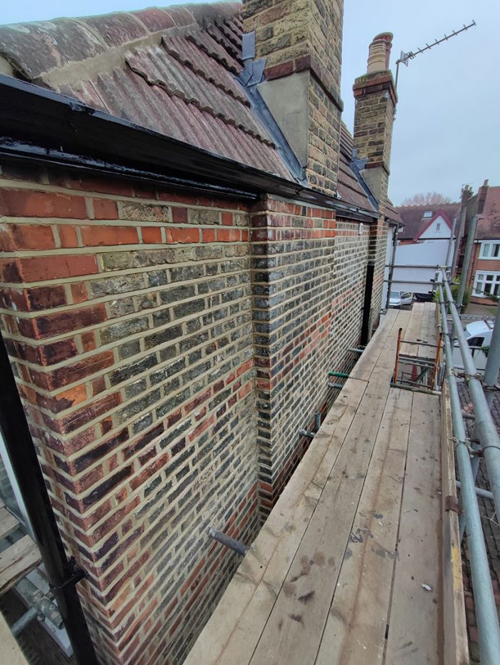 Repointing brickwork Southgate, North London