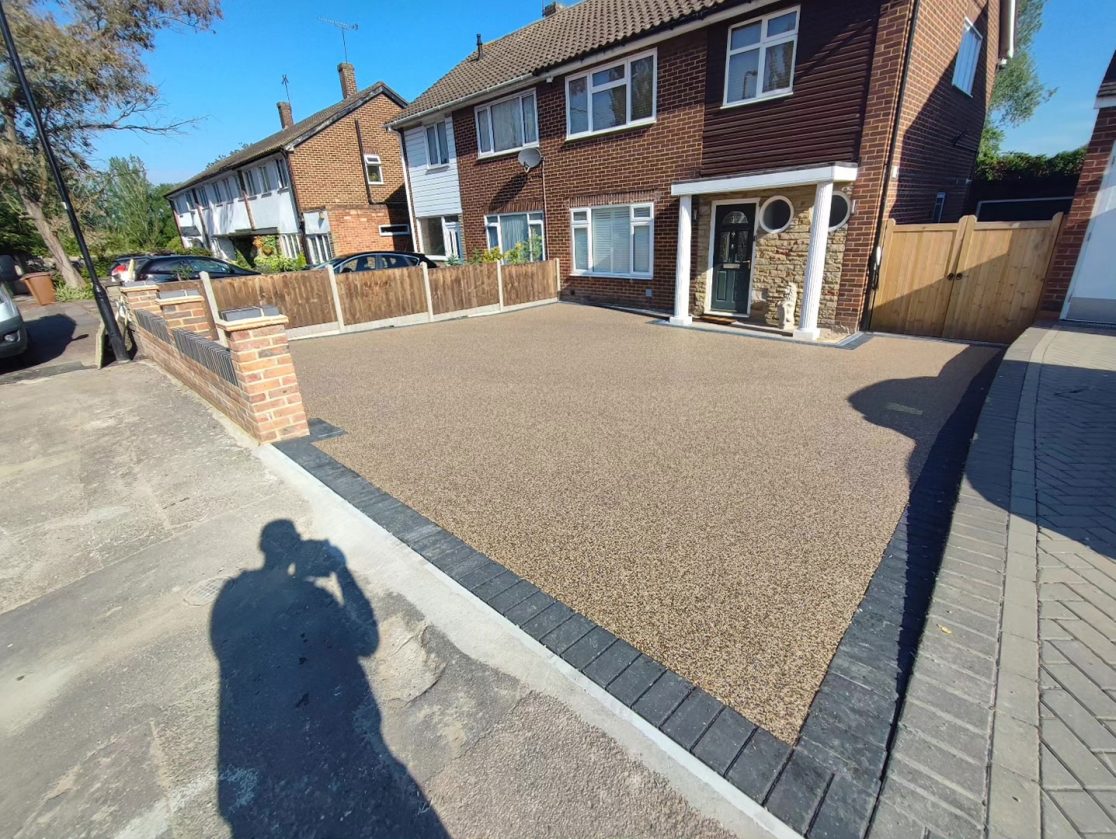 Resin bound driveway North London