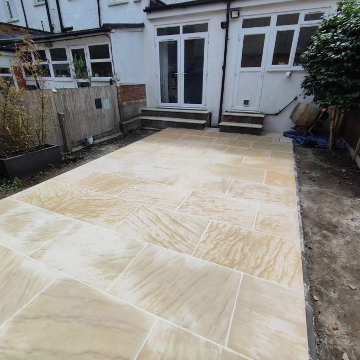 Sawn Sandstone patio Finchley, North London