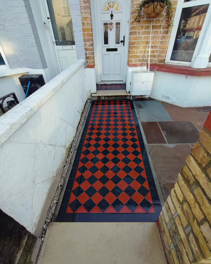 Victorian tile pathway Enfield, North London