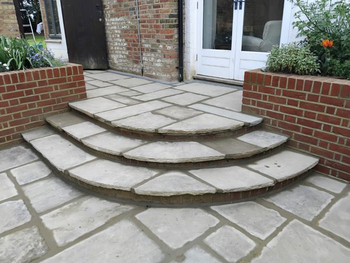 Yorkstone patio Hertfordshire